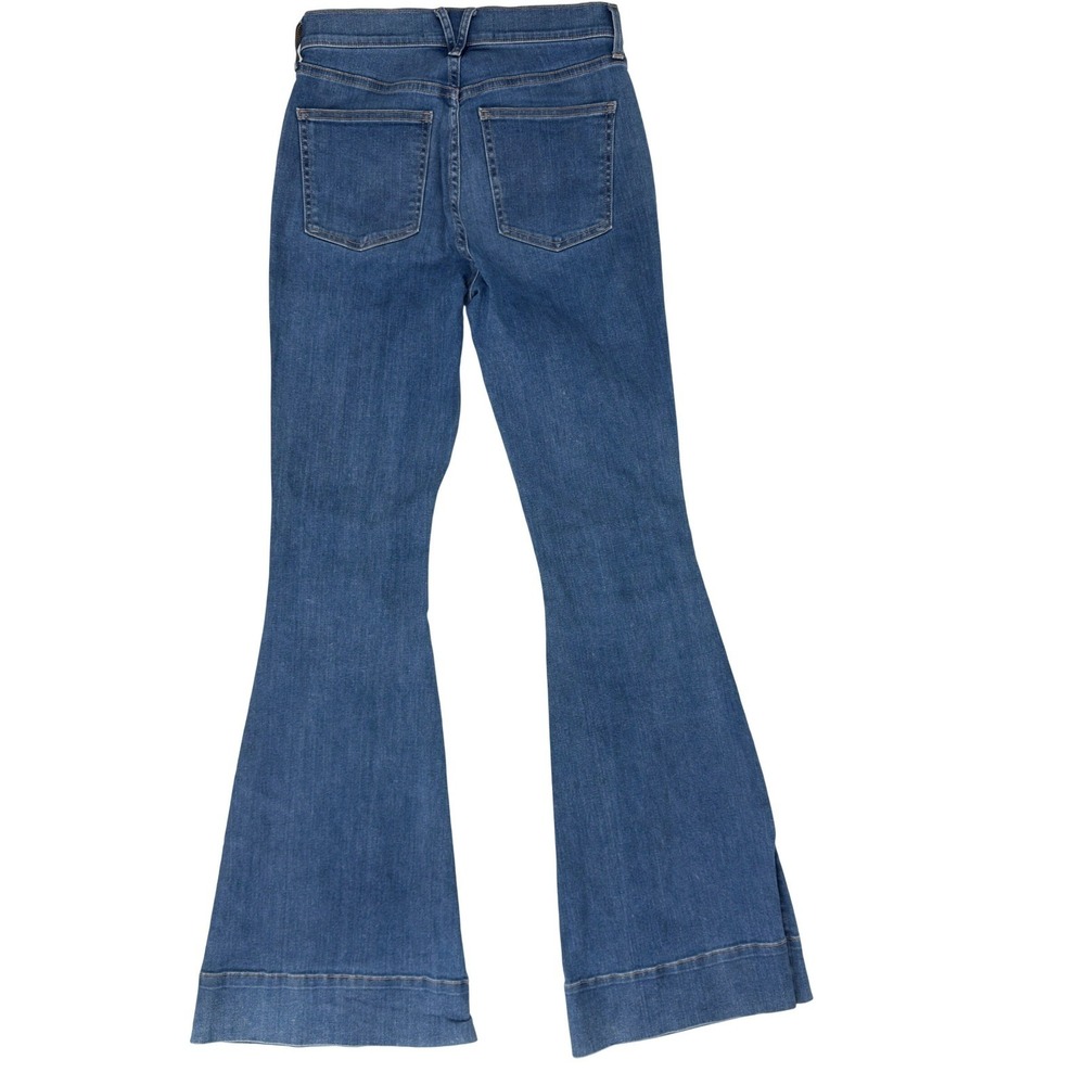 Veronica Beard Sheridan Jeans Womens 27 Blue Exaggerated Flare High Rise Airway - Picture 3 of 16